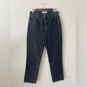 Abercrombie & Fitch Black Ultra High Waisted Ankle Straight Curve Love Denim 8L
